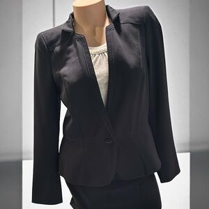 White House Black Market Corpcore Black Blazer Sleek Design